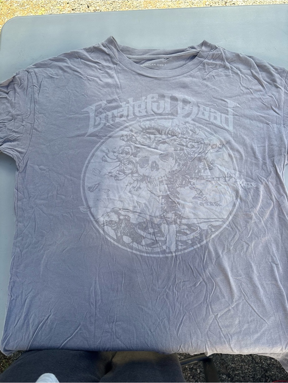 American Eagle Outfitters Light Gray Grateful Dead Graphic Tee